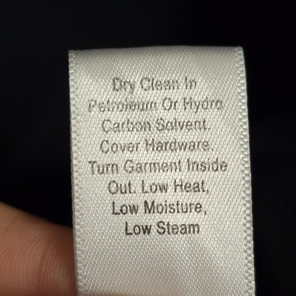 St John Blouse Womens 10 Black Silk Double Georgette Long Sleeve Luxury Preppy - Picture 7 of 13